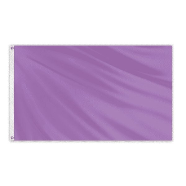Solid Color Outdoor Nylon Flag 3' x 5' - Lavender